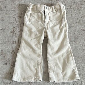 Toddler Cream Corduroy Pants